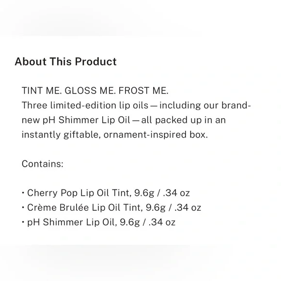 PINK Victoria's Secret Lip Oil Tint Set - Gloss Me, Frost Me & Tint Me New🤩 - Picture 4 of 7